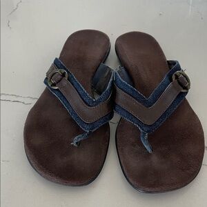 A2 By Aerosoles Brown and Blue Sandals